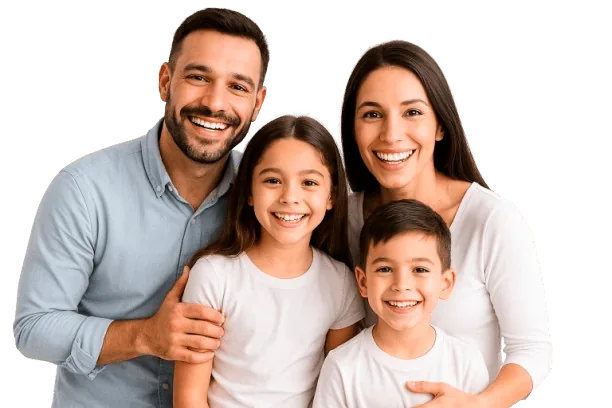 Família sorrindo